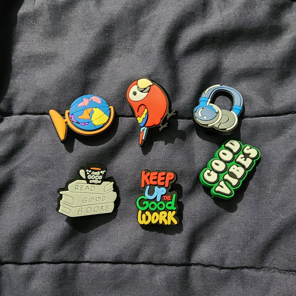 Colorful Kids Croc Charms Set - Good Vibes Collection